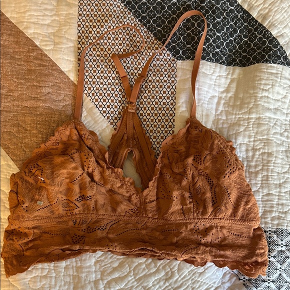 aerie Other - Aerie Lace Bralette in Rich Brown